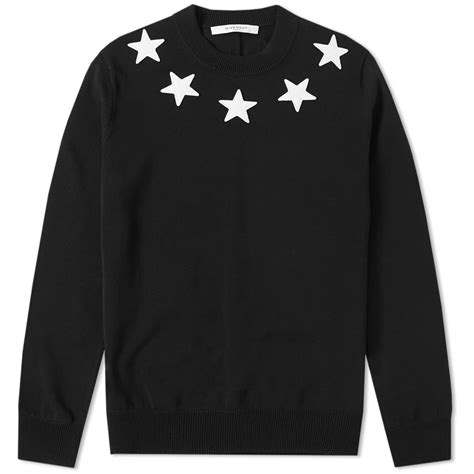 givenchy crew neck star sweatshirt|givenchy sweatshirt fleece.